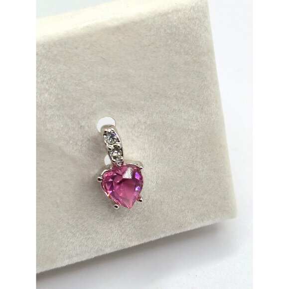 Retired Swarovski October Rose Pendant Pink Crystal Heart NEW in box - Picture 4 of 6